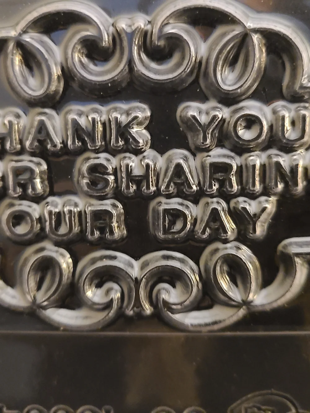 Clear 'Happy Birthday' Embossed Chocolatr Card Mold Kit